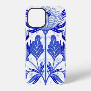 Coque iPhone 12 illustration avec papillons et fleurs isolés