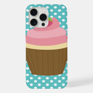Illustration de cupcake à la fraise rose