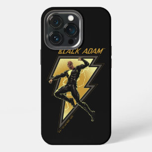 Etui iPhone 13 Pro Illustration de personnage de Black Adam éclair
