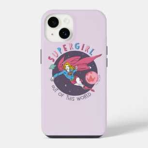 Coque Pour iPhone 14 Illustration Supergirl volant vers le haut