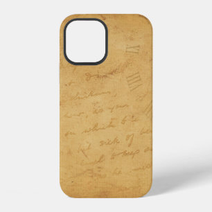 Coque iPhone 12 image de fond fleur écriture