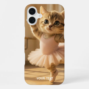 Coque iPhone 16 Plus Imaginaire Cute Kitten Petite Ballerina