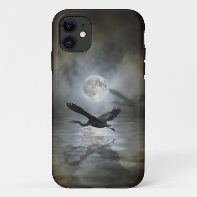 Coque iphone Imaginaire Heron Moon (Dos)