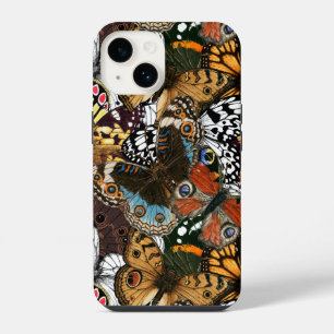 Coque Pour iPhone 14 Impression animale. Ailes de papillon.