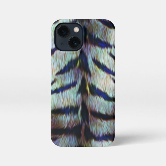 Coque iPhone Impression de la peau du tigre électrique (Verso)