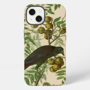 Etui iPhone 13 Impression d'oiseau Grackle violet d'Audubon Botan
