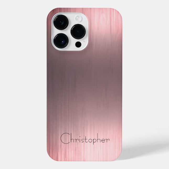 Coque iPhone Impression en acier inoxydable en bronze de titane (Verso)