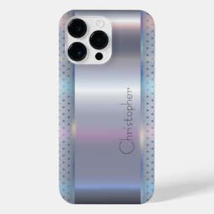 Coque Pour Pour iPhone 14 Pro Max Impression en acier inoxydable titane