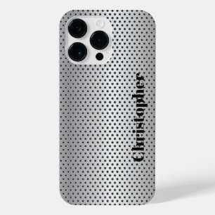 Coque Pour Pour iPhone 14 Pro Max Impression en acier inoxydable titane