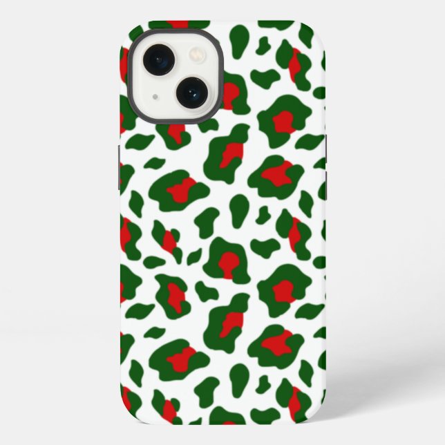 Coque iPhone impression léopard Noël laide (Verso)