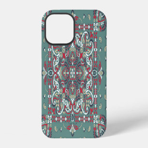 Coque iPhone 12 Imprimé bandana Paisley : foulard en soie