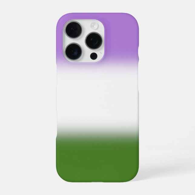 Coque iPhone Indicateur Gradient Genderqueer Pride - Indicateur (Verso)