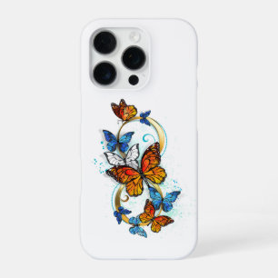 Coque iPhone 16 Pro Infinité de papillons monarques