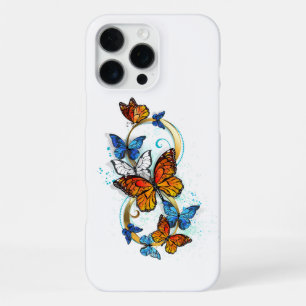 Coque iPhone 16 Pro Max Infinité de papillons monarques