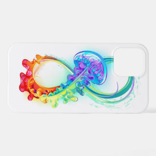Coque iPhone 12 Infinity avec Rainbow Jellyfish
