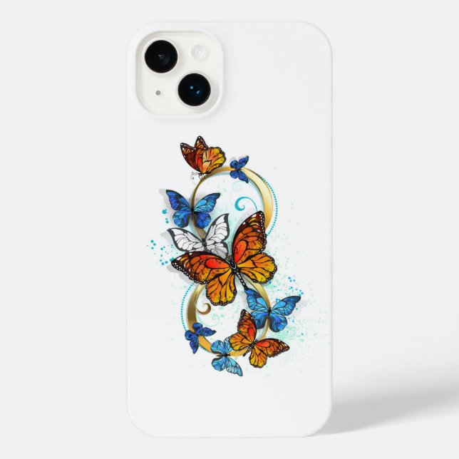 Coque iPhone Infinity of Monarch Butterflies (Verso)