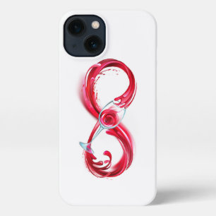 Etui iPhone 13 Infinity with Red Wine