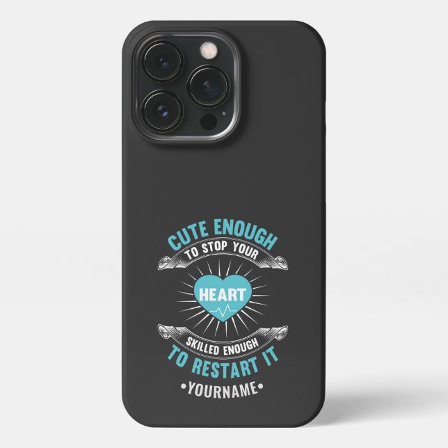 Coque iPhone Infirmière infirmière drôle infirmière (Verso)