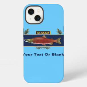 Etui iPhone 13 Insigne de pêcheur de combat d'Alaska