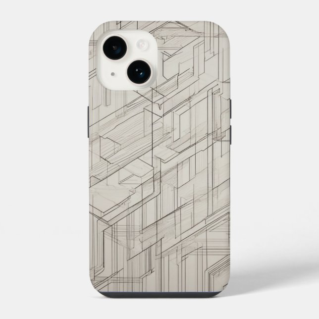 Coque iPhone Intersecter les rectangles (Verso)