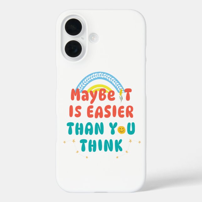 Coque iPhone / iPad citation rétro positive (Verso)