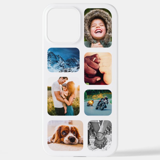 Coque iPhone iPhone12 Pro Max Photo Collage Modèle iP arrondi (Verso)