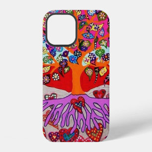 Coque iPhone 12 iPhone 12 Fleurs de mon cœur pour vous Arbre de Vi