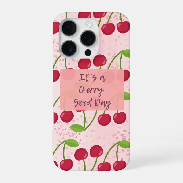 Coque iPhone It's a Cherry Good Day (Verso)