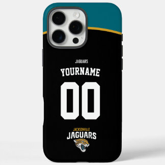 Coque iPhone 16 Pro Max Jaguars personnalisés Jersey Football américain