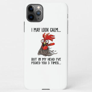 Coque iPhone 11Pro Max J'Ai Peut-Être L'Air Calme Mais Ma Tête Je T'Ai 