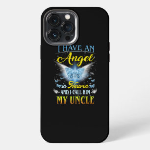 Etui iPhone 13 Pro Max J'ai un ange au ciel que j'appelle mon oncle Rip