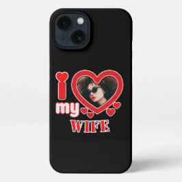 Etui iPhone 13 J'Aime Ma Femme Personnalisée