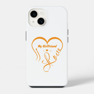 Coque Pour iPhone 14 J'aime ma petite amie - J'♥ Nous