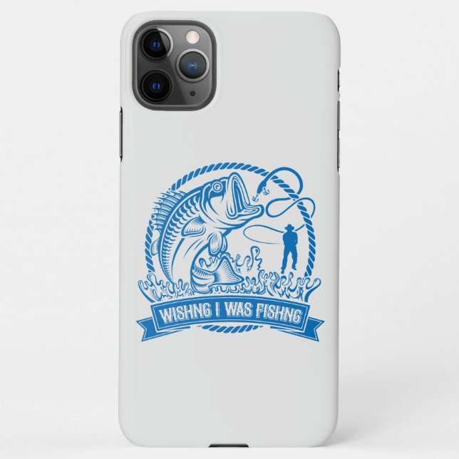 Coque iPhone J'Aimerais Pêcher (Dos)