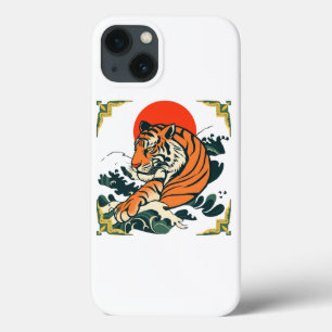 Coque iphone japonais de tigre   Ukiyo-e Samurai A