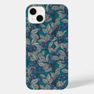 Jardin aux bleuets, bleu et gris