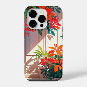 Coque Pour iPhone 14 Plus Jardin botanique lumineux à la porte