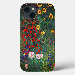 Etui iPhone 13 Jardin de fleurs de Gustav Klimt