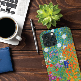 Etui iPhone 13 Pro Max Jardin de fleurs paysage Gustav Klimt