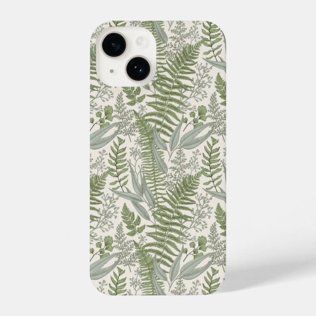 Coque iPhone Jardin vert fleuri (Verso)