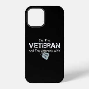 Coque iPhone 12 Je suis le vétéran et la femme du vétéran, des vét