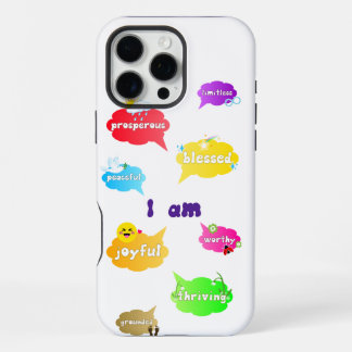 Coque iPhone 16 Pro Max Je Suis Positive Affirmations Mots Self Love