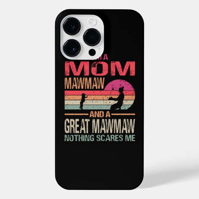 Coque iPhone Je suis une maman Mawmaw et une grande mawmaw (Verso)
