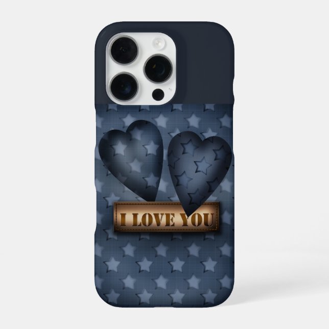 Coque iPhone Je t'aime (Verso)