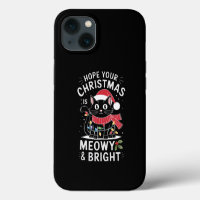 J'espère que votre Noël est félin et lumineux Chat