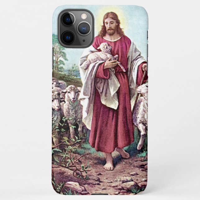Coque iPhone Jésus, le Bon Pasteur (Dos)