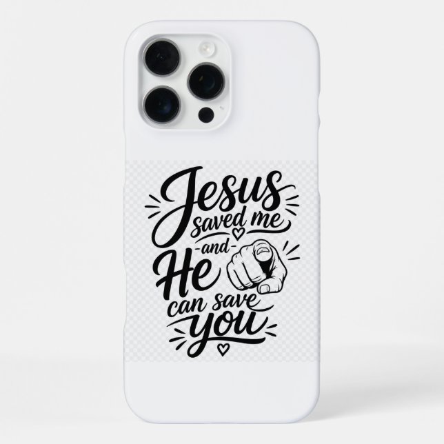 Coque iPhone Jésus Sauve (Verso)