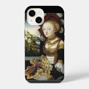 COQUE POUR iPhone 14 JEUNE FILLE, RAISINS ET VIN DE VIGNOBLE ANTIQUE