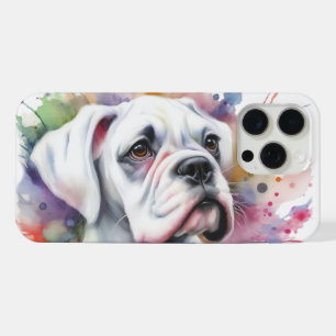 Joie de chien de boxer tachée d'encre