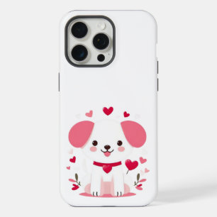 Joli chiot fantaisiste de la Saint-Valentin